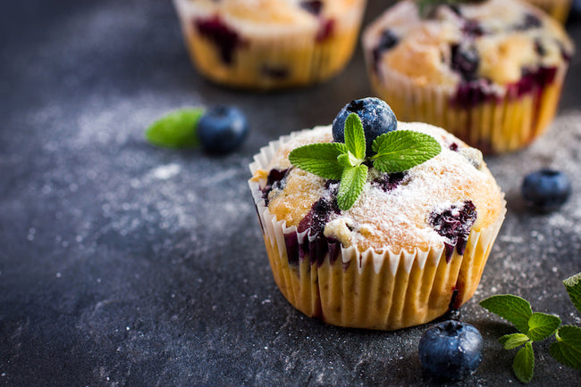 Recette de muffins aux myrtilles riches
