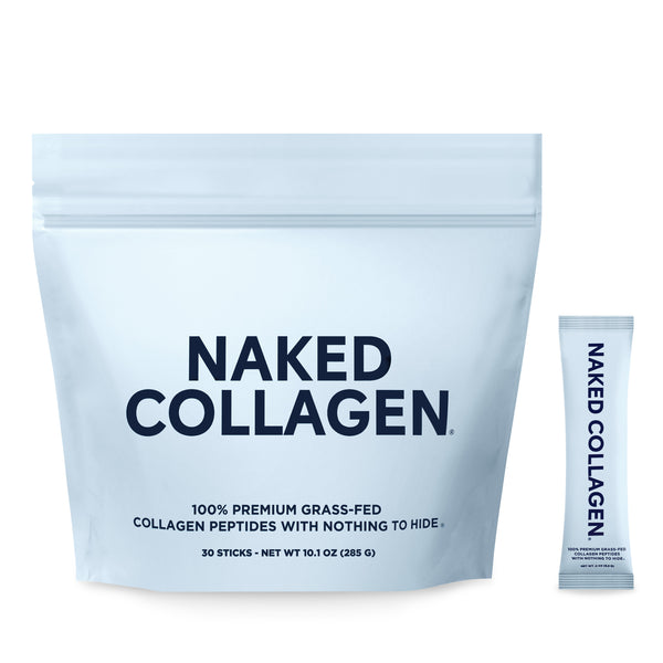Naked Collagen Peptides Protein Powder | Naked Collagen - 30 Sachets