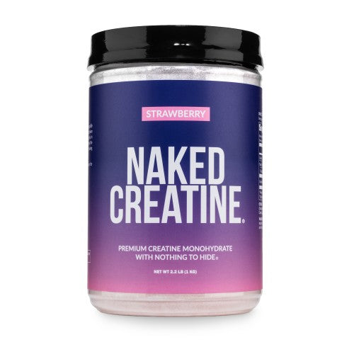 Poudre de créatine monohydrate à la fraise | Créatine Naked - 2,2LB