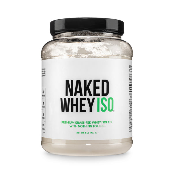 Unflavored Grass Fed Whey Isolate Protein Powder | Naked Whey Isolate - 2LB