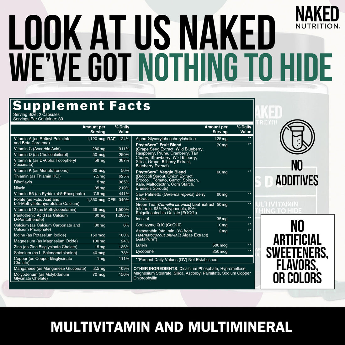Multivitamine pour Hommes | Naked Men's Multi - 60 Capsules