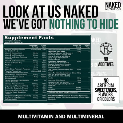 Multivitamine pour Hommes | Naked Men's Multi - 60 Capsules