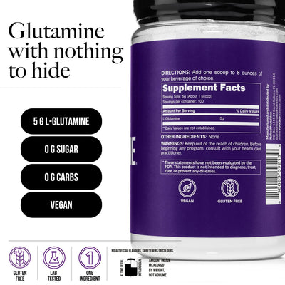 Glutamine en poudre | Naked Glutamine 1KG