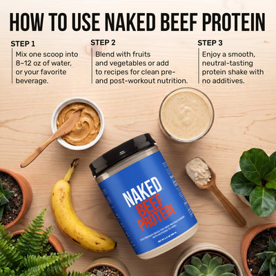 Beef Protein Powder | Naked Beef Protein - 1.1LB