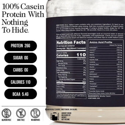 Micellar Casein Protein Powder | Naked Casein - 2LB