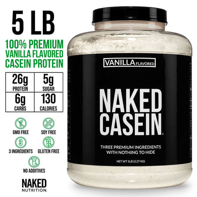 Vanilla Casein Protein Powder | Naked Vanilla Casein 5LB