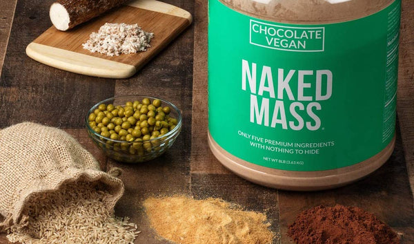 Add our chocolate vegan mass gainer to protein shakes and smoothie bowls. Best used between meals, after a workout, or before bed.