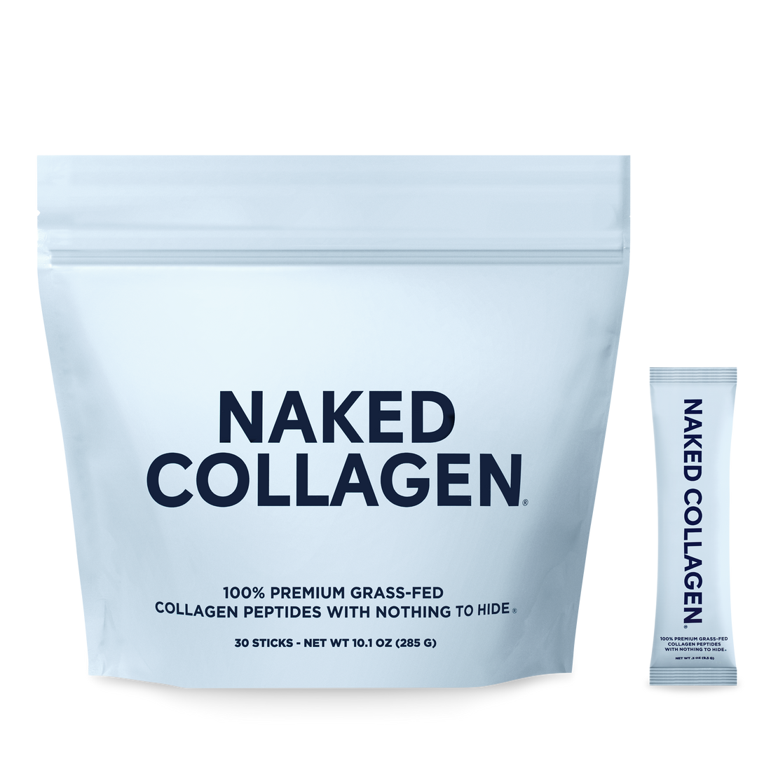 Naked Collagen Peptides Protein Powder | Naked Collagen - 30 Sachets