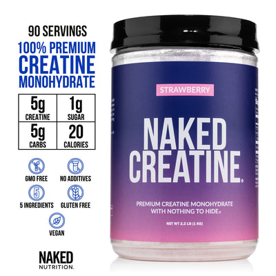 Strawberry Creatine Monohydrate | Naked Creatine - 2.2LB