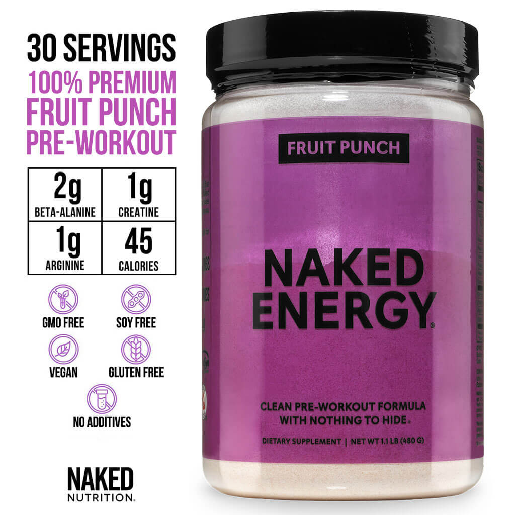Fruit Punch Pre Workout Supplement | Naked Energy - 30 portions