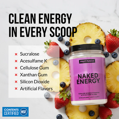 Fruit Punch Pre Workout Supplement | Naked Energy - 30 portions