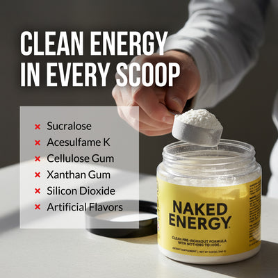 Natural Pre Workout Supplement | Naked Energy - 50 Servings