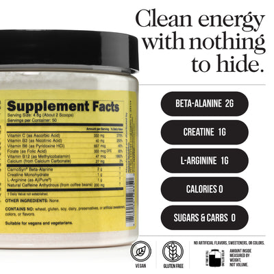 pre workout supplement unflavored