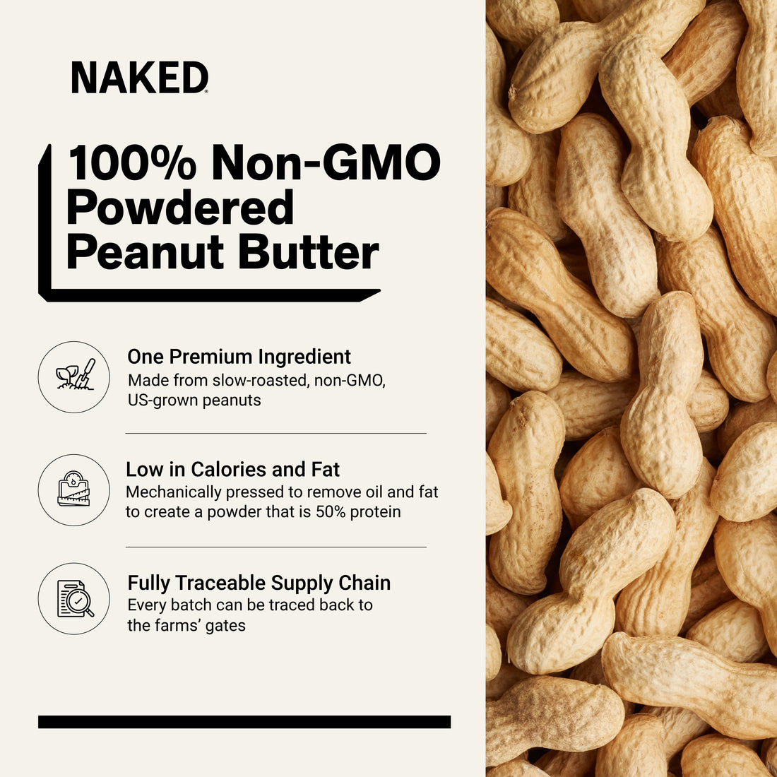 Beurre de cacahuète en poudre | Naked PB - 2LB