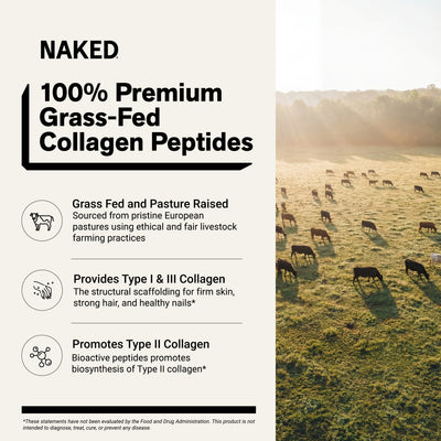 Collagen Peptides Protein Powder | Naked Collagen - 20 oz
