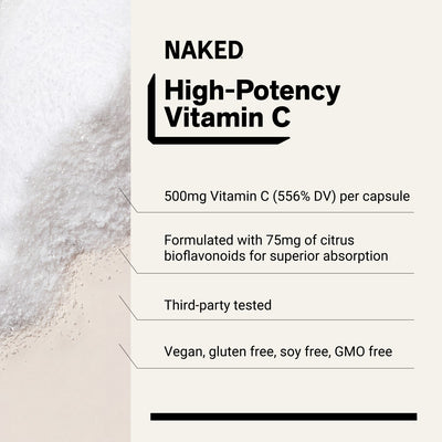 Supplément quotidien de vitamine C | Naked Vitamin C - 90 gélules [PROJET - PAS PRET]