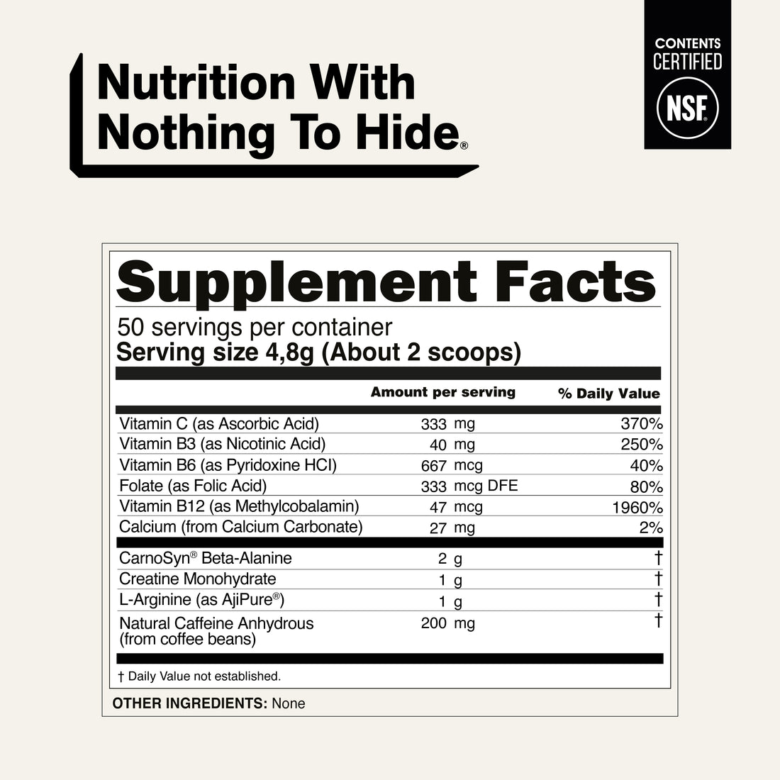 Supplément de pré-entraînement | Naked Energy - 50 portions