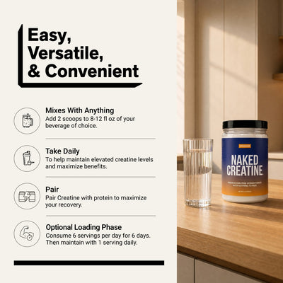 Créatine Monohydrate Orange en Poudre | Naked Creatine - 1.1LB