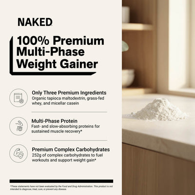 Mass Gainer Protein Supplement | Naked Mass - 8LB