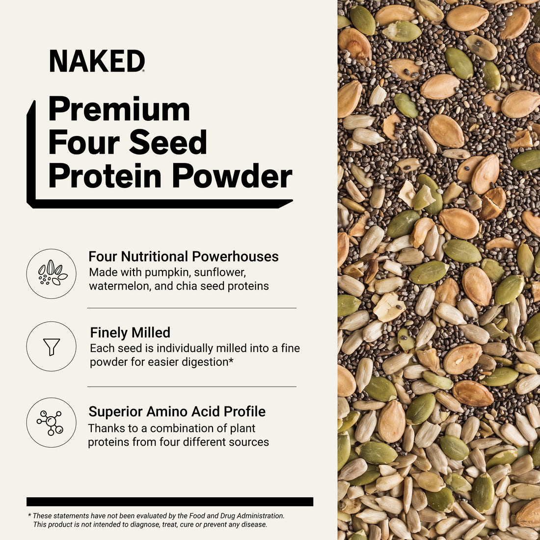Seed Protein Powder | Naked Seed - 1LB
