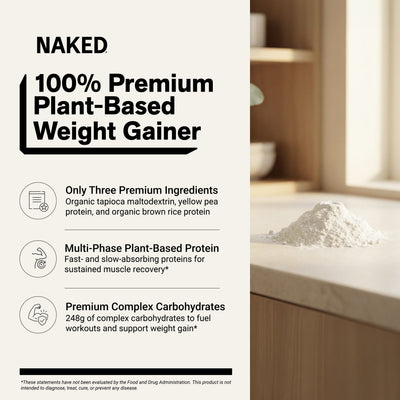 Vegan Mass Gainer Supplement | Naked Vegan Mass - 8LB