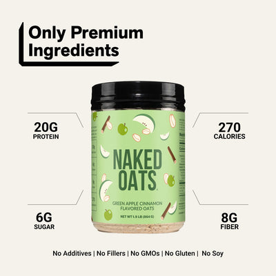 Avoine protéinée pomme verte cannelle | Naked Oats