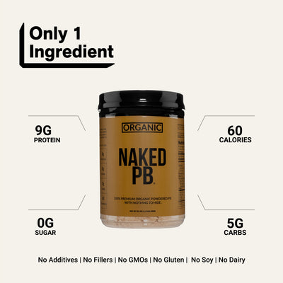 Organic Powdered Peanut Butter | Organic Naked PB - 1.5LB