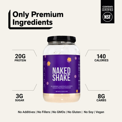 Blueberry Muffin Protein Shake | Naked Shake - 30 Servings
