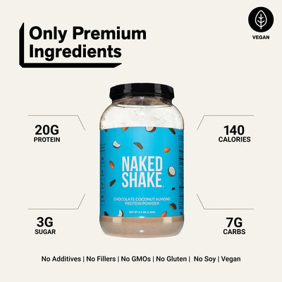 Chocolate Coconut Almond Protein Shake | Naked Shake - 30 Portions