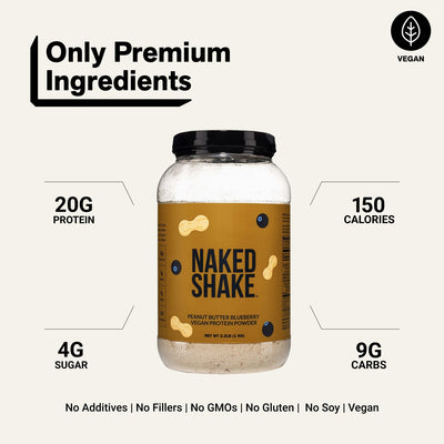 PB Blueberry Vegan Protein | Naked Shake - 30 Servings