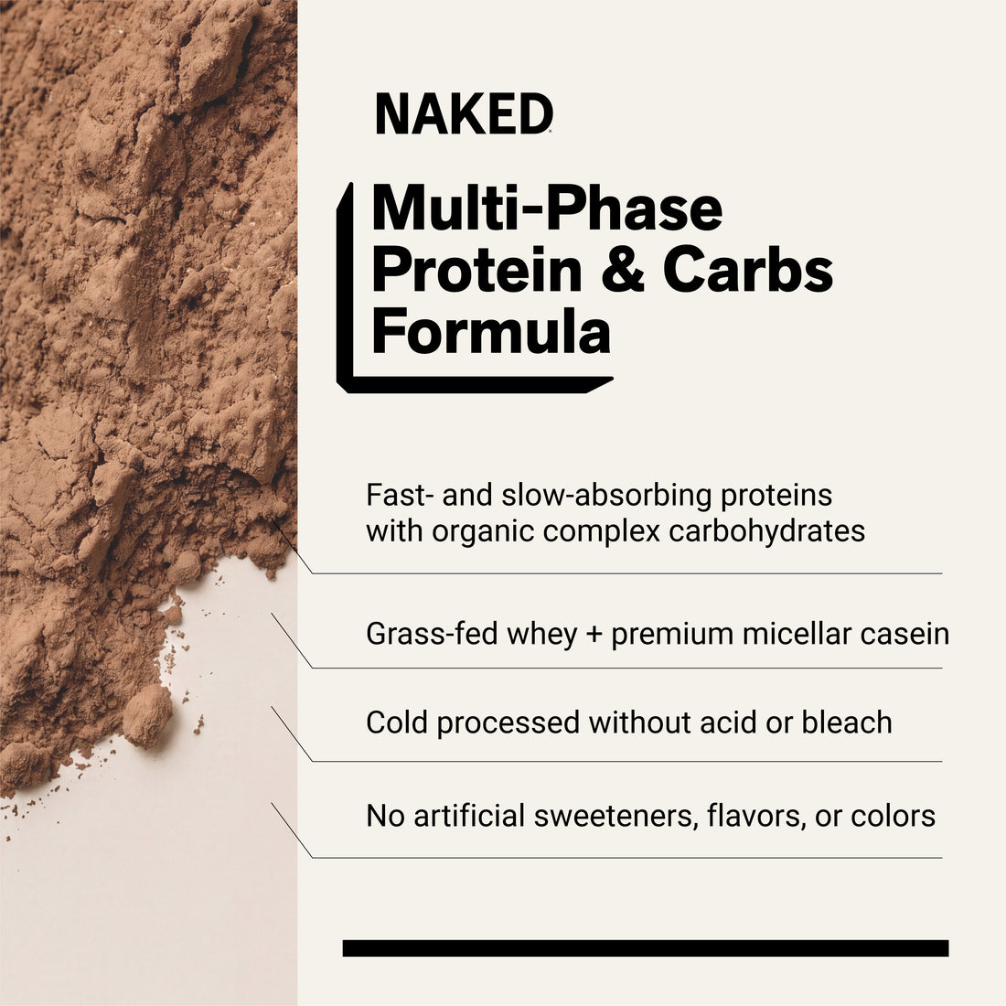 Double Chocolate Mass Gainer Protein Supplement | Naked Mass - 8LB