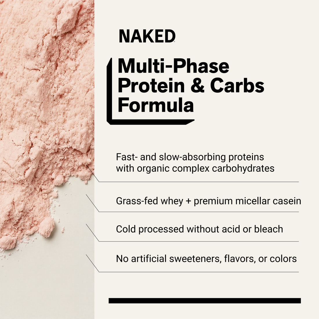 Strawberry Mass Gainer Protein Supplement | Naked Mass - 8LB