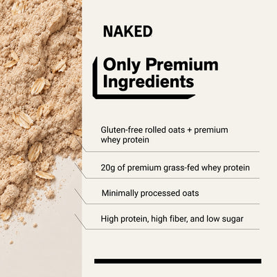 Avoine protéinée roulée à la cannelle | Naked Oats
