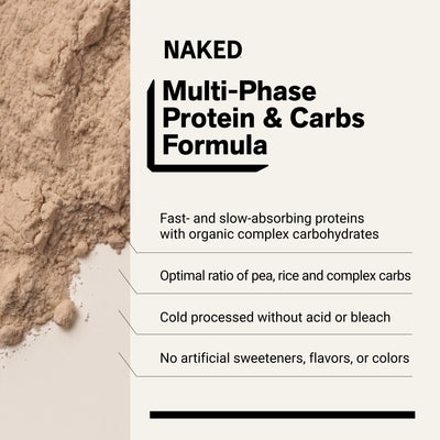 Supplément de poids végétal au beurre de cacahuète et au chocolat | Naked Vegan Mass - 8LB