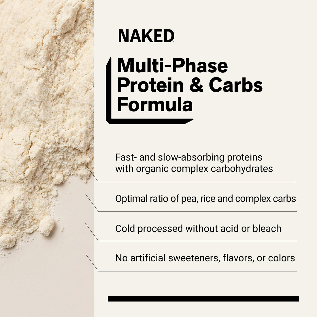 Vanilla Vegan Mass Gainer Supplement | Naked Vegan Mass - 8LB
