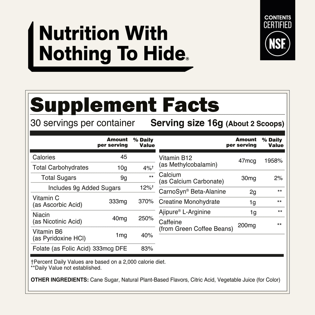 Fruit Punch Pre Workout Supplement | Naked Energy - 30 portions