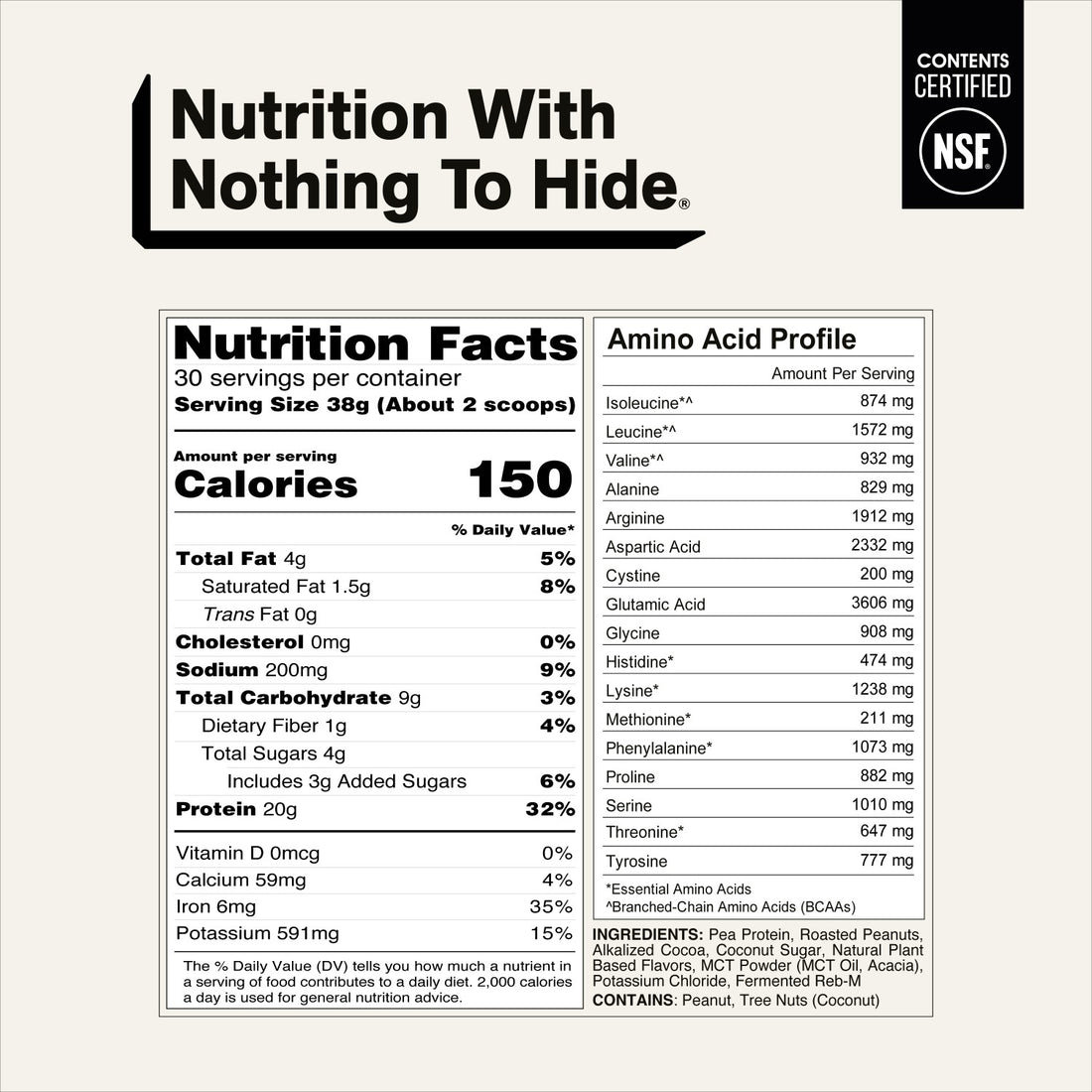 Chocolate PB Protein Shake | Naked Shake - 30 Servings