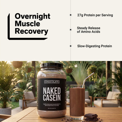Chocolate Casein Protein Powder | Naked Chocolate Casein - 2LB