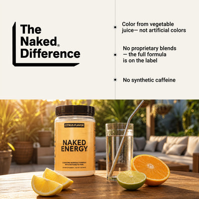 Citrus Pre Workout Supplement | Naked Energy - 30 portions