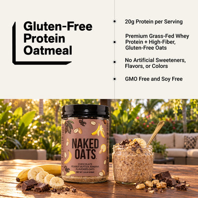 Avoine protéinée au beurre de cacahuète et à la banane | Naked Oats