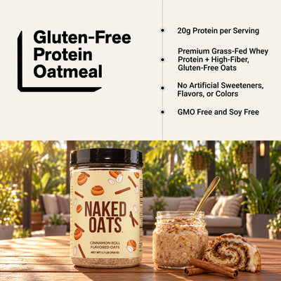 Avoine protéinée roulée à la cannelle | Naked Oats