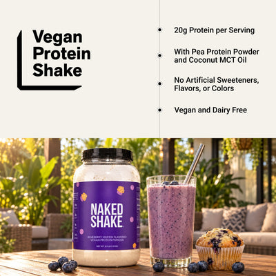 Blueberry Muffin Protein Shake | Naked Shake - 30 Servings
