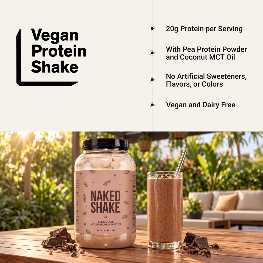 Shake protéiné au chocolat | Naked Shake - 30 portions
