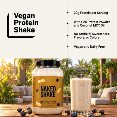 PB Blueberry Vegan Protein | Naked Shake - 30 Servings