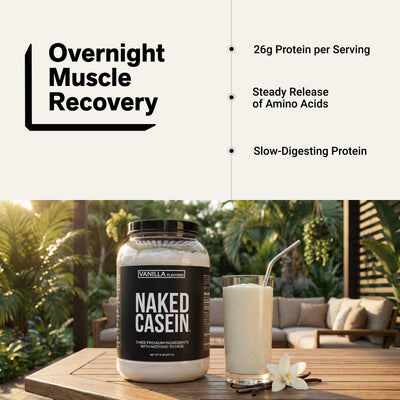 Vanilla Casein Protein Powder | Naked Vanilla Casein - 2LB