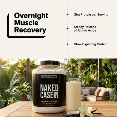 Vanilla Casein Protein Powder | Naked Vanilla Casein - 5LB