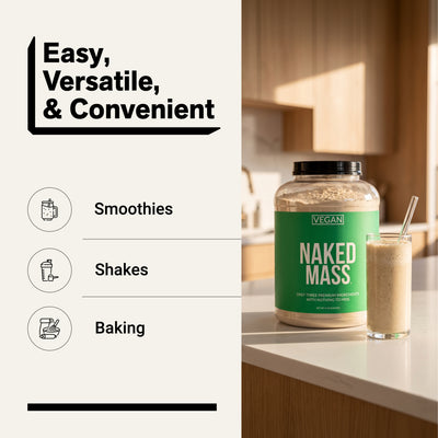 Vegan Mass Gainer Supplement | Naked Vegan Mass - 8LB