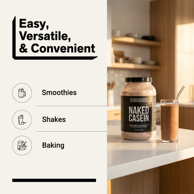 Chocolate Casein Protein Powder | Naked Chocolate Casein - 2LB