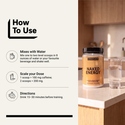 Citrus Pre Workout Supplement | Naked Energy - 30 Servings