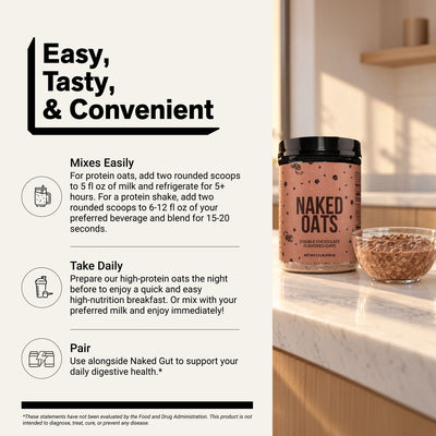 Avoine protéinée au double chocolat | Naked Oats
